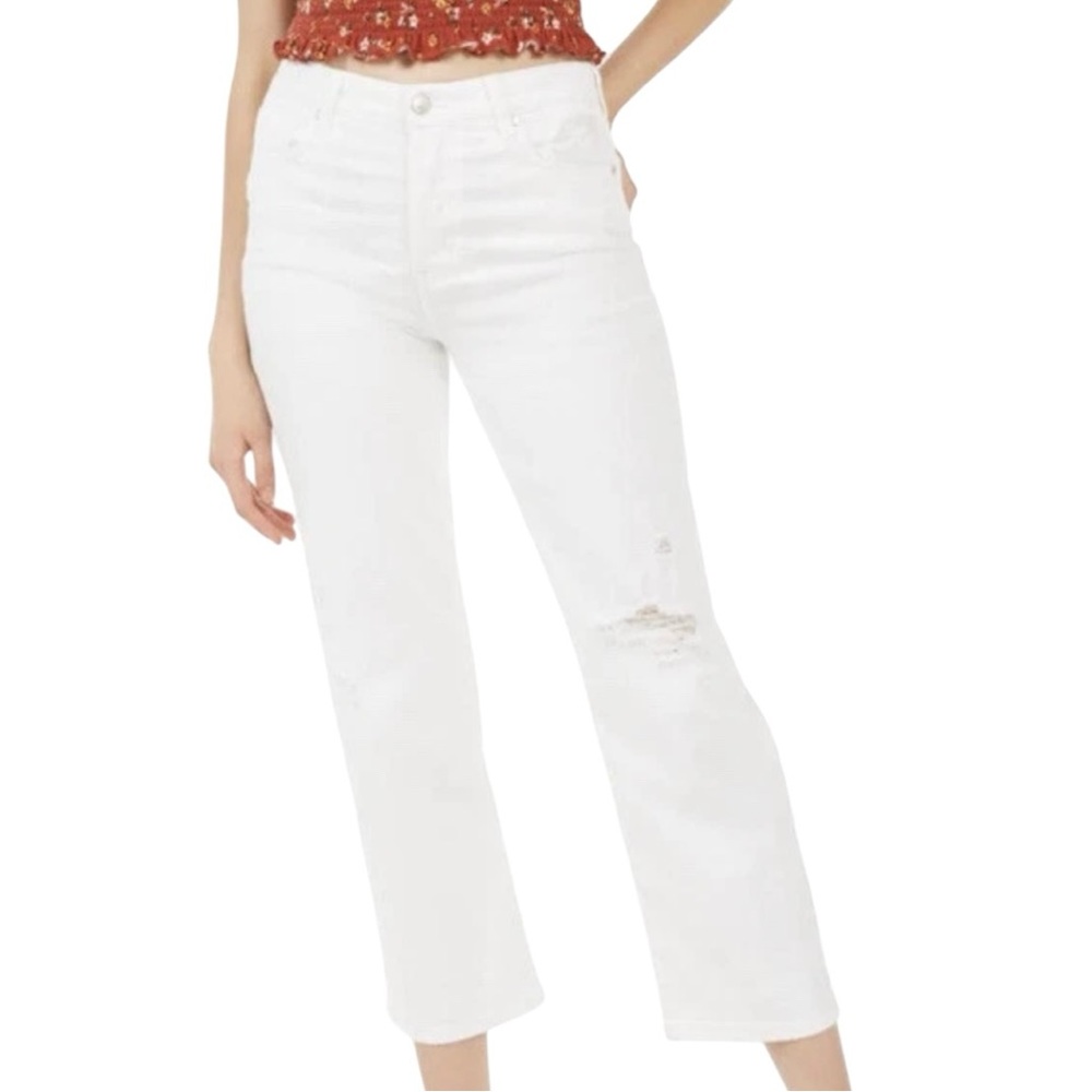 Celebrity Pink White Distressed Bestie Jeans Size 7 /28